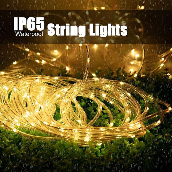 Leather Wire Outdoor Fairy Light 9mm Solar Sensor LED Strip Lights
