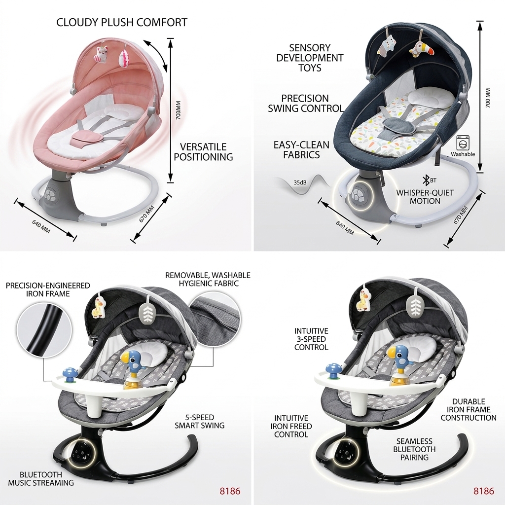 German Brand OEM Electric Infant Rocker ODM Custom Program with Flexible MOQ Factory