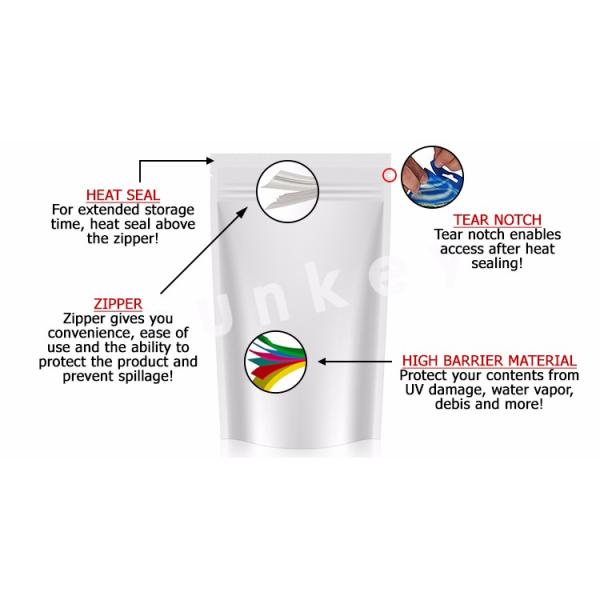 Нагрейте - загерметизированную стойку штейна закуски сумки Ziplockk порошка протеина упаковывая чокнутую вверх по сумке еды