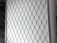 Maillage de câble en acier inoxydable à oxydation noire 50*50 mm ouverture pour la protection de la sécurité