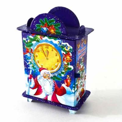 Le carton pliable coloré de cadeau de Noël a ridé l'impression de boîte pour l'empaquetage de cadeaux