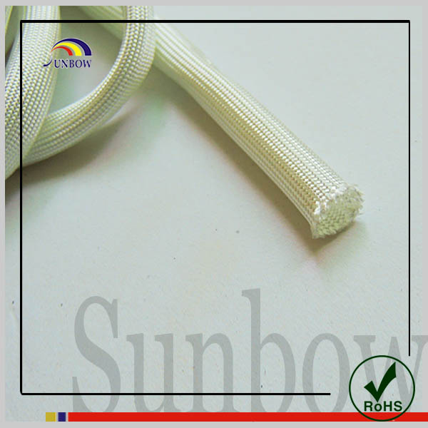 High Temperature Heat Resistant Uncoated Silicone Fiberglass Sleeving