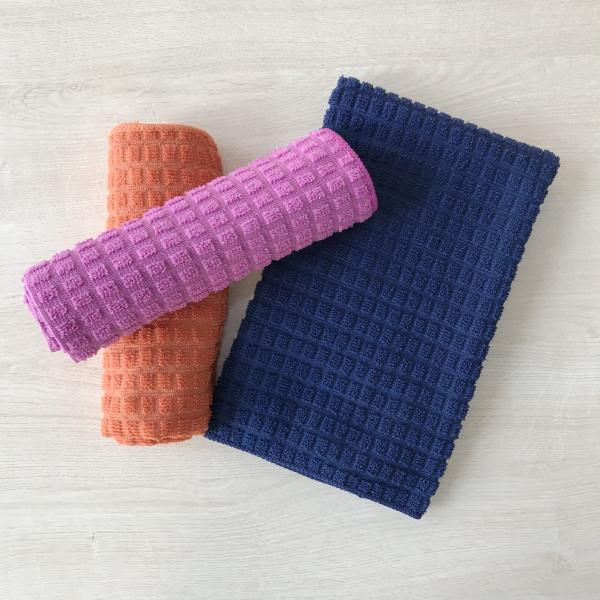 Small grid warp knitting microfiber absorbing water car washing magic towels
