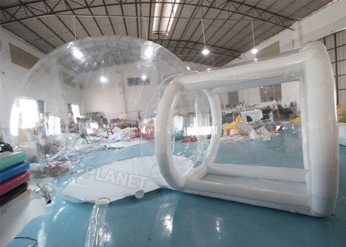 Шатер пузыря ясного тоннеля PVC 4m одиночного раздувной с воздуходувкой