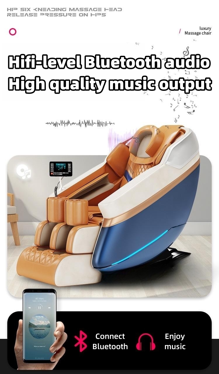 PU Leather and Sponge Fashion Luxury Smart Whole Body Massage Chair Automatic Air Bag Massager for Beauty Salon Body Spa