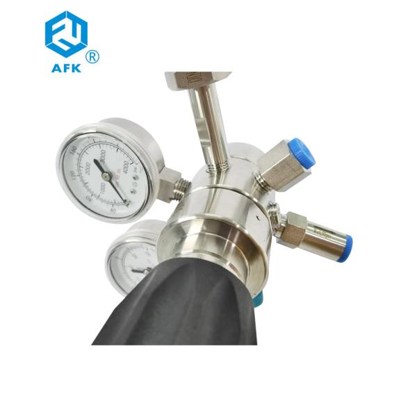 Helium Oxygen Nitrogen Pressure Regulator SUS316 4000psi AFK New R31
