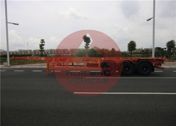 3 Axle Container Delivery Trailer 40 Feet Container Hauler Trailer Enough Strength