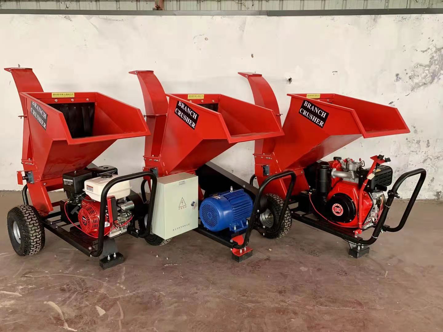 Дом 15HP используя двигатель дизеля резца ветви шредера деревянной щепки небольшой