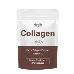 Marine Collagen Peptides Vitamin C 270 Capsules For Skin & Joint Support 250mg