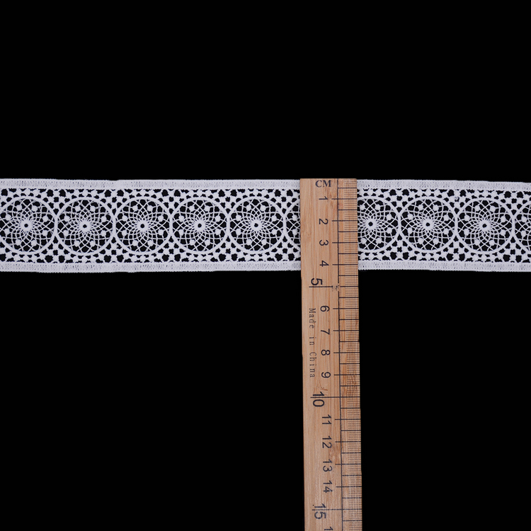 Отделка шнурка вышивки KJ20063 геометрическая 4.2cm