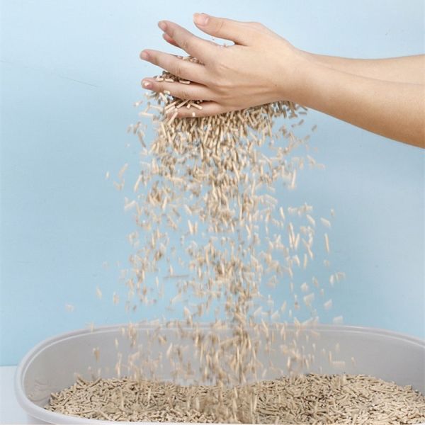 Eco-Friendly Tofu Cat Litter Natural Soybean Fiber Fast Clumping Low Dust
