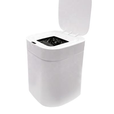 20L poubelle intelligente poubelle de bureau rectangulaire avec couvercle et plateau à échelle