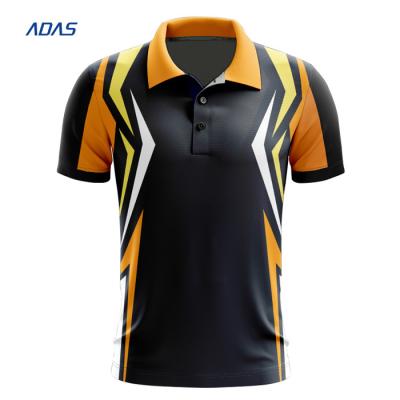 OEM Weaving 100% Polyester T Shirts Sublimation Spandex Polo For Golfers