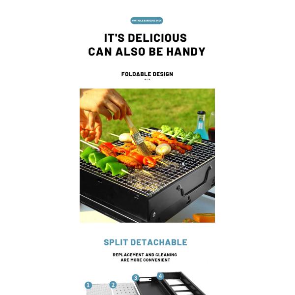Гриль барбекю складчатости гриля барбекю Cookware швырка портативный располагаясь лагерем располагаясь лагерем
