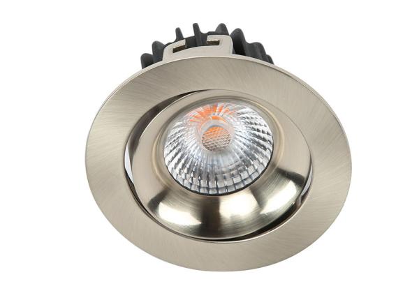 8W/10W IP54 5 ans de garantie 38° LED rotatif point vers le bas Lumière argentée Couleur 2700K-6000K Avec certificat CE ROHS