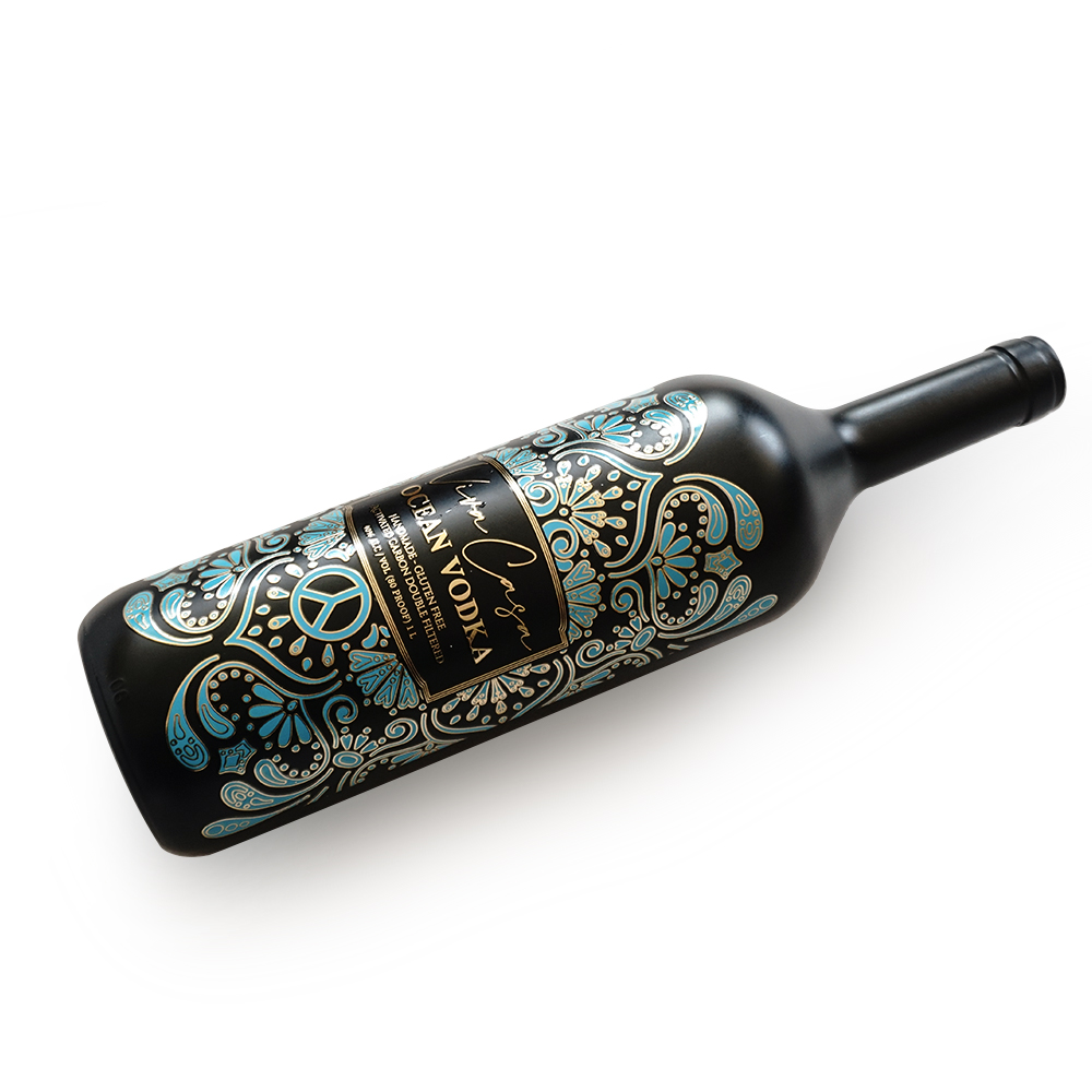 Custom Logo Printing Private Packaging Die Cut Embossed Private Wedding Red Wine Bottle Labels