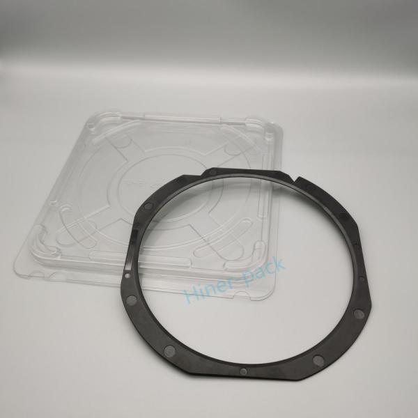 8 polegadas compacta caixa de transporte de wafer de silício quadrado compatível com ROHS para wafer Fab