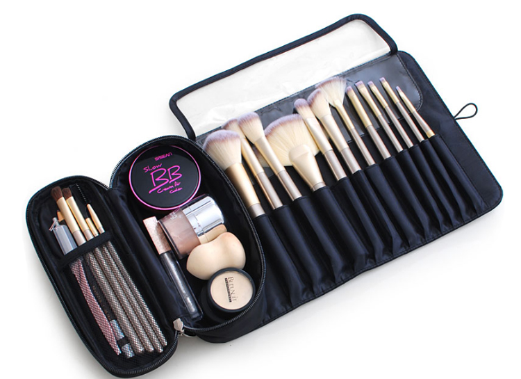 Portable makeup brush storage bag professional brush nail tool waterproof cloth makeup bags