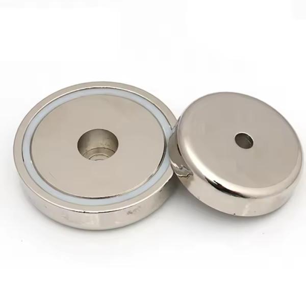 Strong Magnetic Hook NdFeB Non Marking Magnetic Suction Cup Nickel Plating