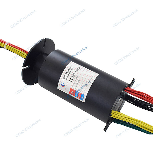 200A 産業用ロボット用電動回転関節付き高電流スリップリング