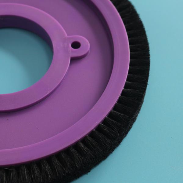 Les pièces standard de machine d'Ilsung Stenter balayent les cheveux en nylon de noir de roue