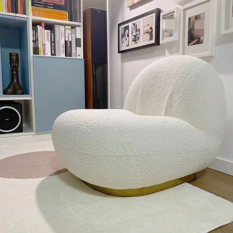 Velo redondo de Sofa Bedroom Hotel Modern Lamb do Banquette da sala de visitas em volta do sofá de Seat