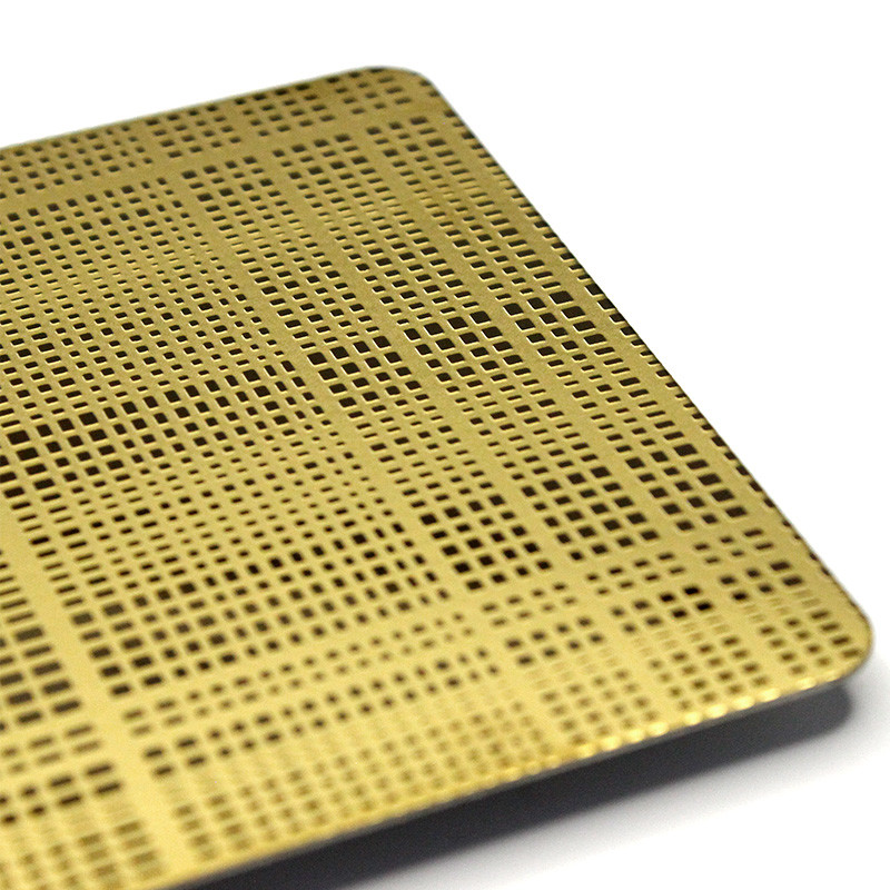 Mirror Etched Stainless Steel Sheet SS Decoration plate 2000mm Width