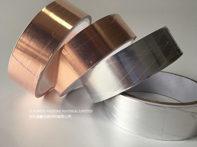 лента фольги 0.01mm ровная медная с проводной слипчивый защищать EMI