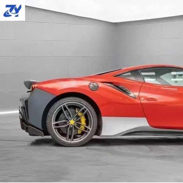 Upgraded P-type car modified body kit 2012-2018 new dry carbon fiber parts 488 suitable for Ferrari's original standard bump