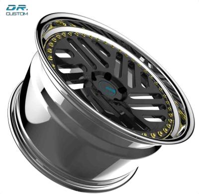 Bordas ET15 5x108 das rodas de Gray Deep Dish Off Road 17 polegadas