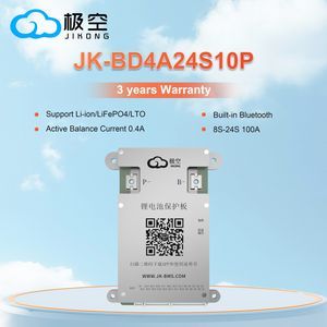 Jk BMS Active Balance BMS Bd4a24s10p Smart BMS 100A LiFePO4 Li-ion Lto Battery BMS Li-ion LiFePO4 100ah Lto Battery BMS