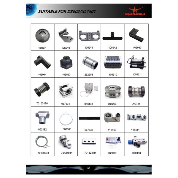 Bottom Bowl Bearing Bracket PN:102309 Auto Cutter Machine Spare Parts