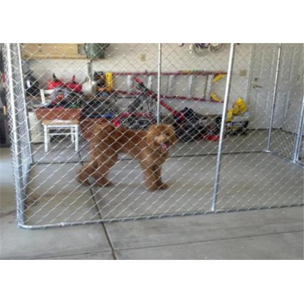 2mm Galvanized Wire Chain Link Dog Kennel 13 Feet X 7.5 Feet X 6 Feet
