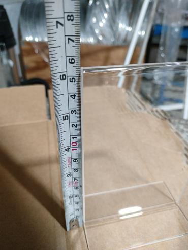 High Durability Double Sided Sign Holder Desktop Sign Stand High Transparency