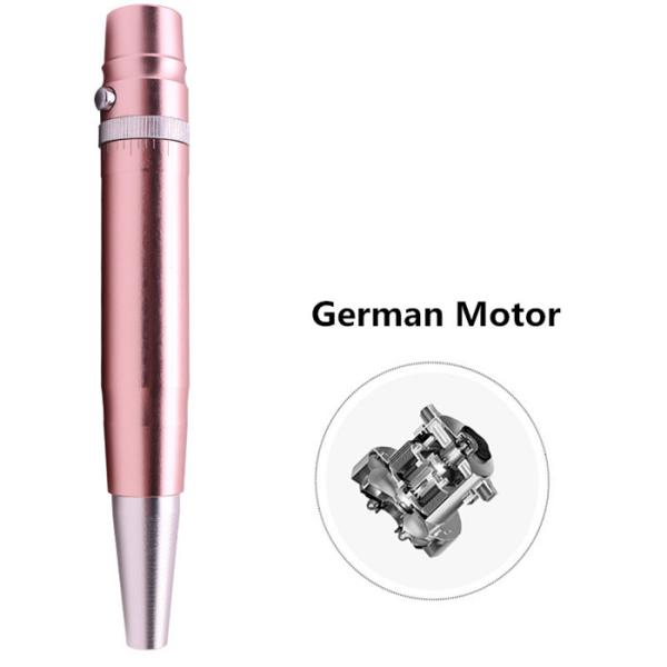 Pink Permanent Tattoo Machine Variable Power Digital Eyebrow Tattoo Machine