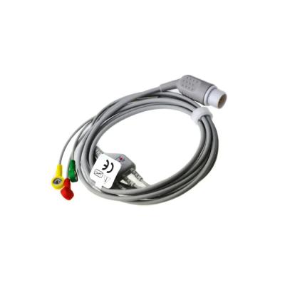 Material médico seguro do cabo do cabo paciente TPU de HP M1733a ECG