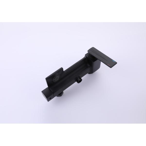 Sanitary Ware Bathroom Wall Mounted Shower Set with Hot and Cold Water Mixer in Black