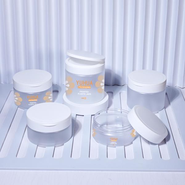 300g 360g 480g Plastic Packaging Jars Flip Top Cap For Talcum Powder