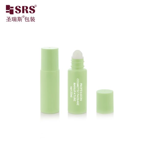Custom Logo 20ml PET Cosmetic Roll On Bottle Portable Travel Size for Anti Itch Refreshing Liquid