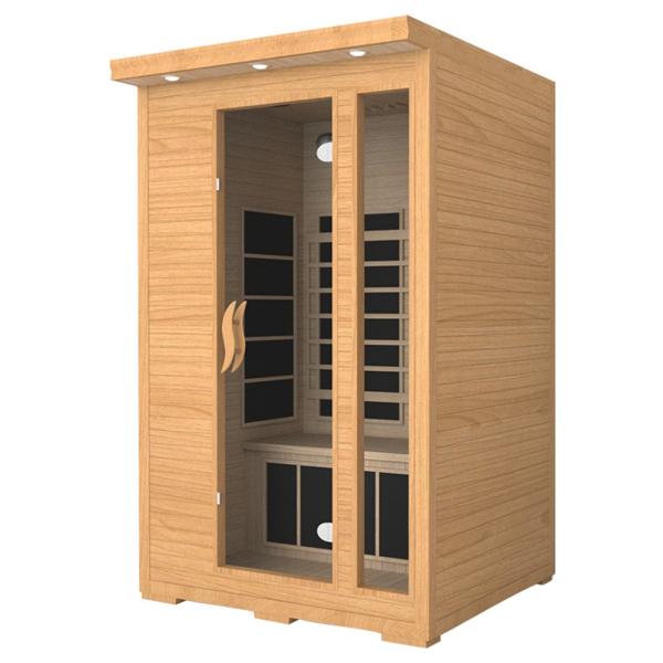 Home Canadian Red Cedar Wood 2 Person Infrared Sauna For Body Sculpting
