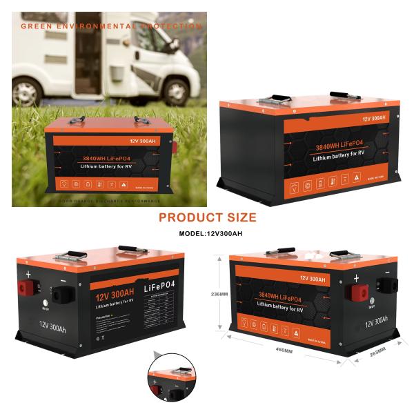 Глубокий цикл BMS AGV Lifepo4 Батарейный пакет 12V 300h ODM