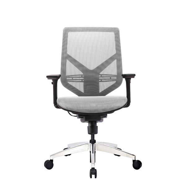 Back Height Adjustable Staff Office Chair Ultra Thin Backrest Computer Task Chairs