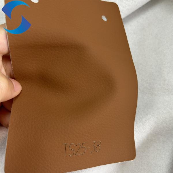Tejido de cuero EPU de alta elasticidad, cuero de PVC personalizable para tapicería de asientos automotrices
