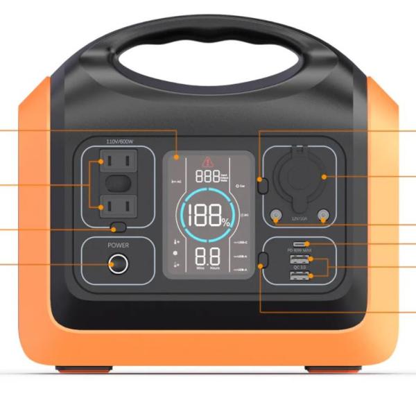 voiture de 24V 4A chargeant le générateur campant extérieur 600W de banque