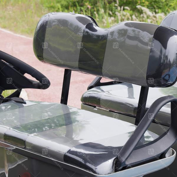 Carrinho de golfe elétrico Legal Street de 4 lugares com bateria de lítio e banco traseiro dobrável e grande espaço de armazenamento