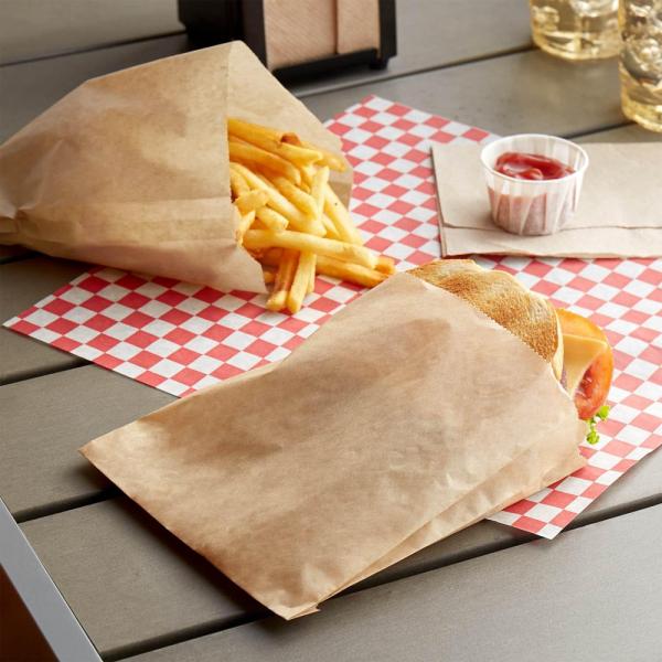 French Fries Packaging Glassine Paper Bags with Customized Logo and Gravure Printing