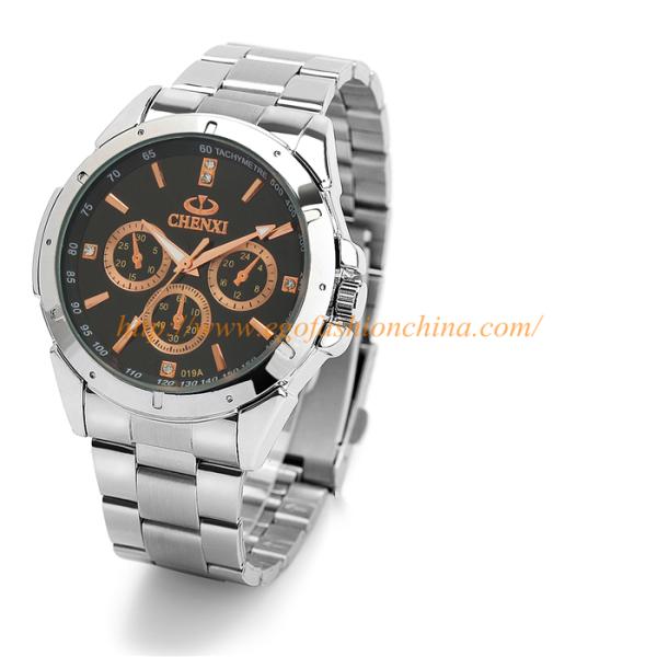019A 3 Subdials Rose Gold Watch for Business Man Wholesale Fashion Casual Watches Men New
