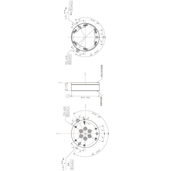 ячейка загрузки Rs422 датчика 300% силы оси 200n 6 алюминиевая