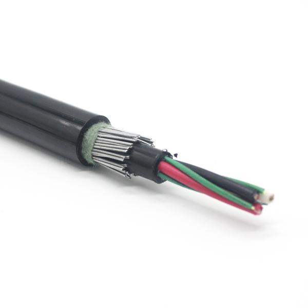 GDTS53 GDTS33 Hybrid Fiber Optic Cable 12 Fiber Count Single Mode for Telecom Communication