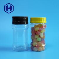 Diâmetro plástico 54mm dos frascos da tampa maioria do parafuso do círculo dos biscoitos 230ml dos doces